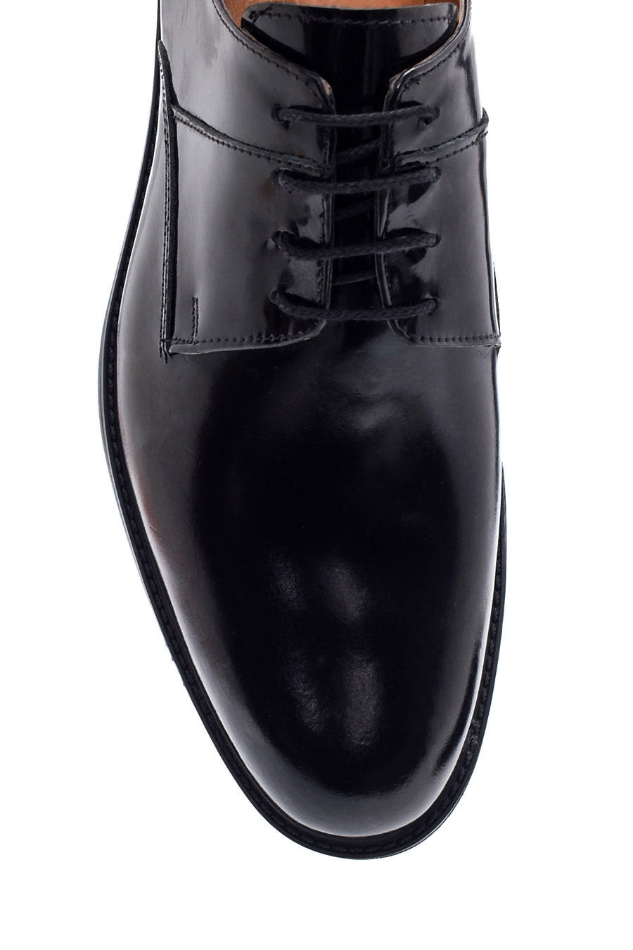 Men's Black Leather Patent Leather Classic Shoes