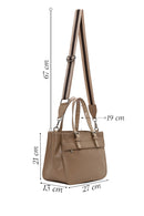 Woman Dark Beige Long-Strap Shoulder Bag | Derimod