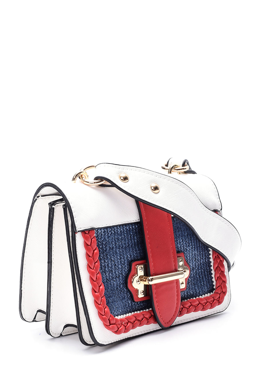 Women's Knitted Detailed Flap Bag