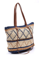 Women's Patterned Straw Bag | Derimod