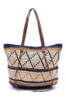 Women's Patterned Straw Bag | Derimod
