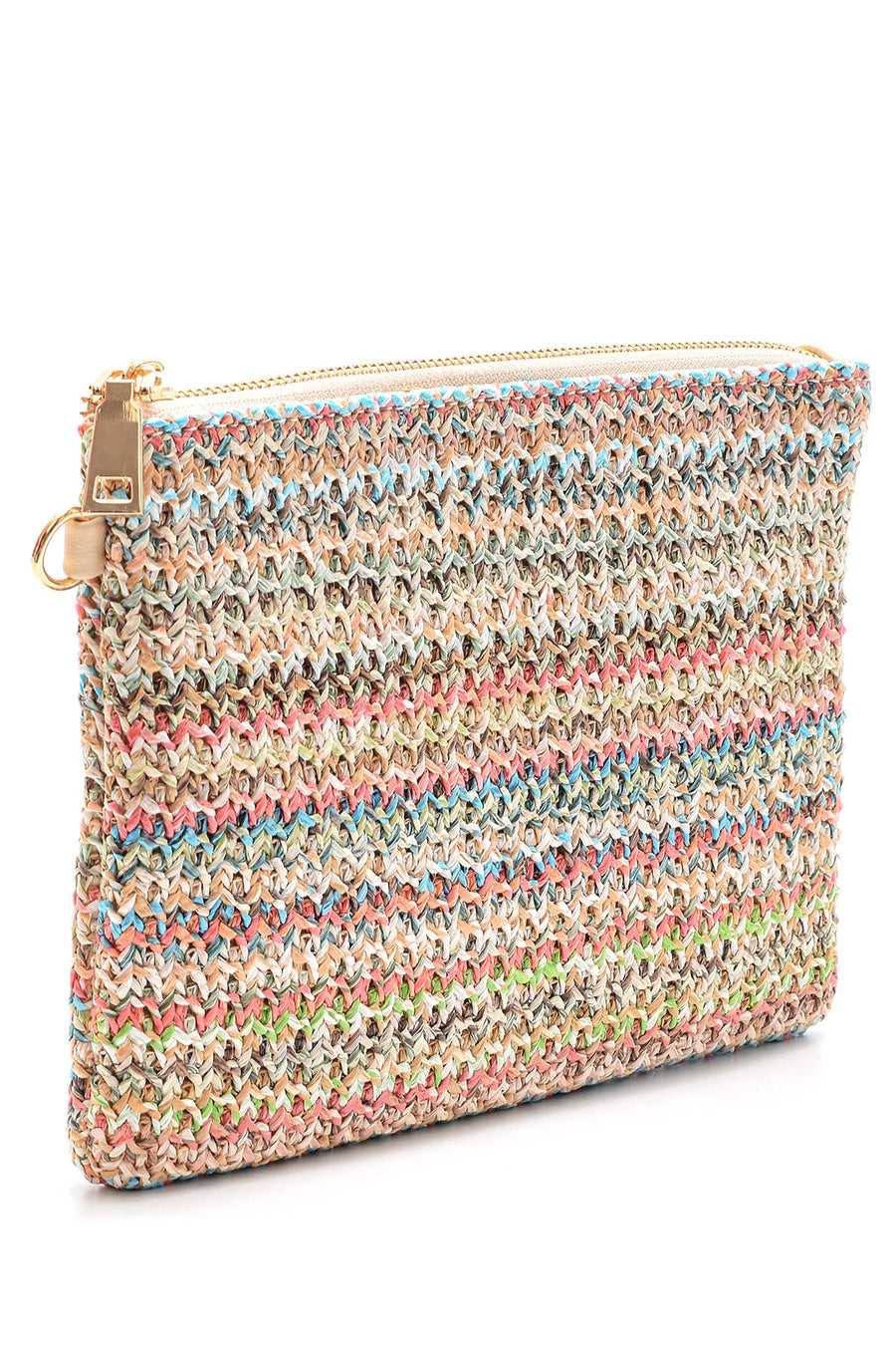 Women's Straw Portfolio Bag