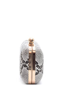 Women's Crocodile Patterned Clutch Bag | Derimod