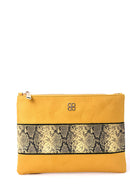 Women's Snakeskin Detailed Clutch Bag | Derimod