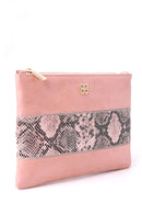 Women's Snakeskin Detailed Clutch Bag | Derimod