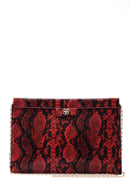 Women's Snake Patterned Clutch Bag | Derimod