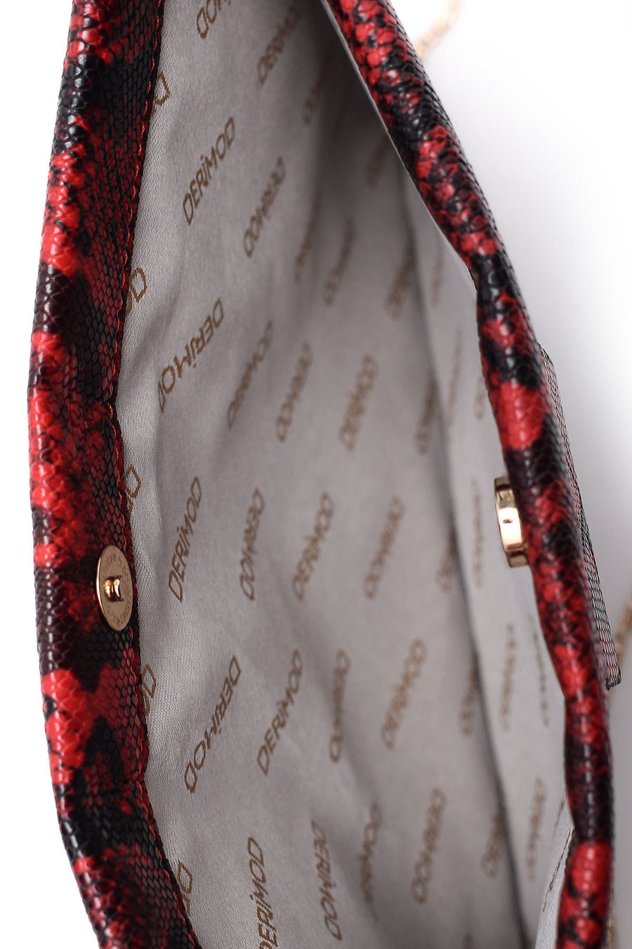 Women's Snake Patterned Clutch Bag