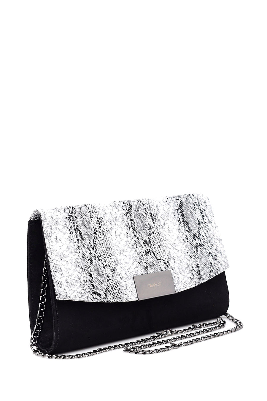 Women's Snakeskin Detailed Clutch Bag