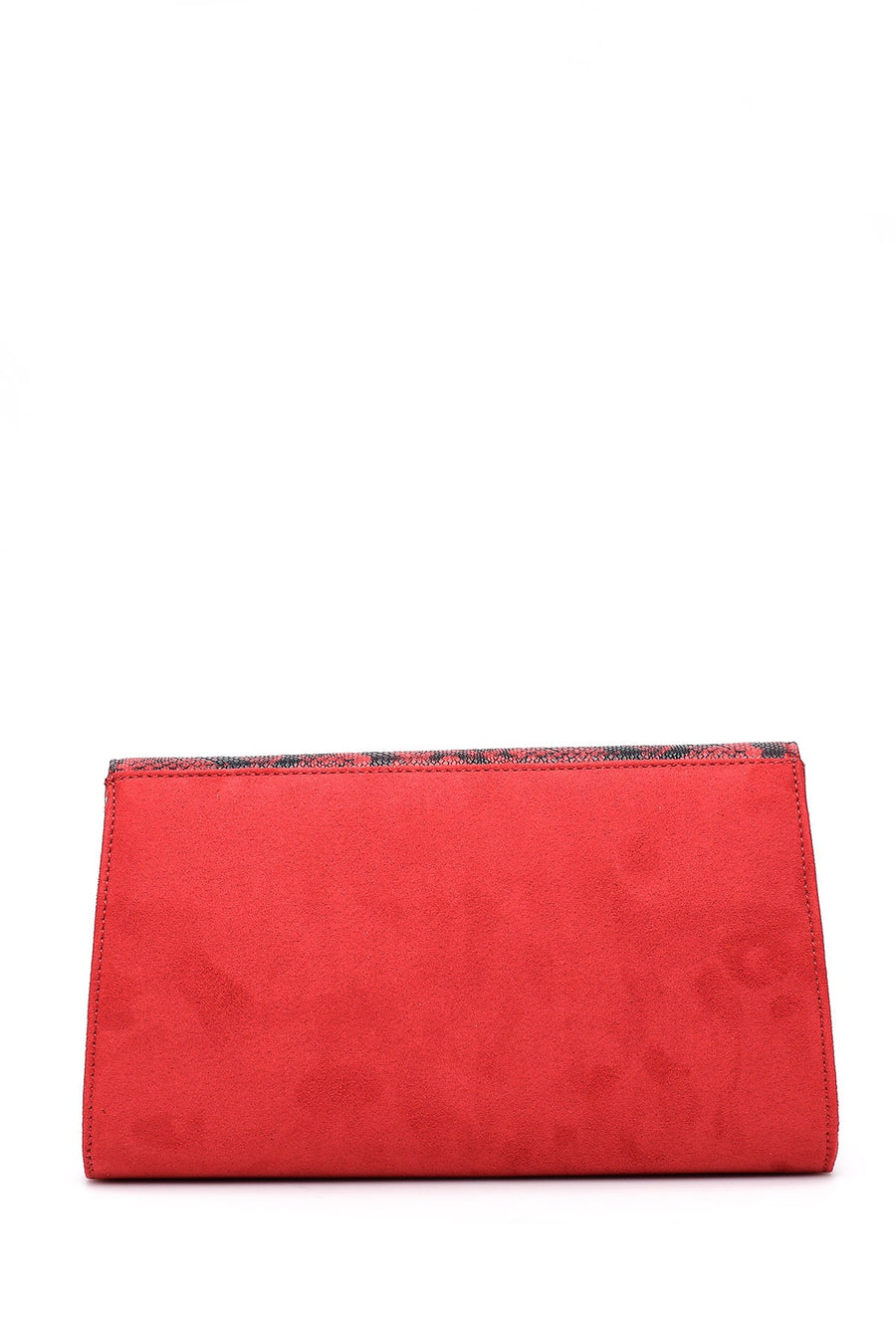 Women's Snakeskin Detailed Clutch Bag