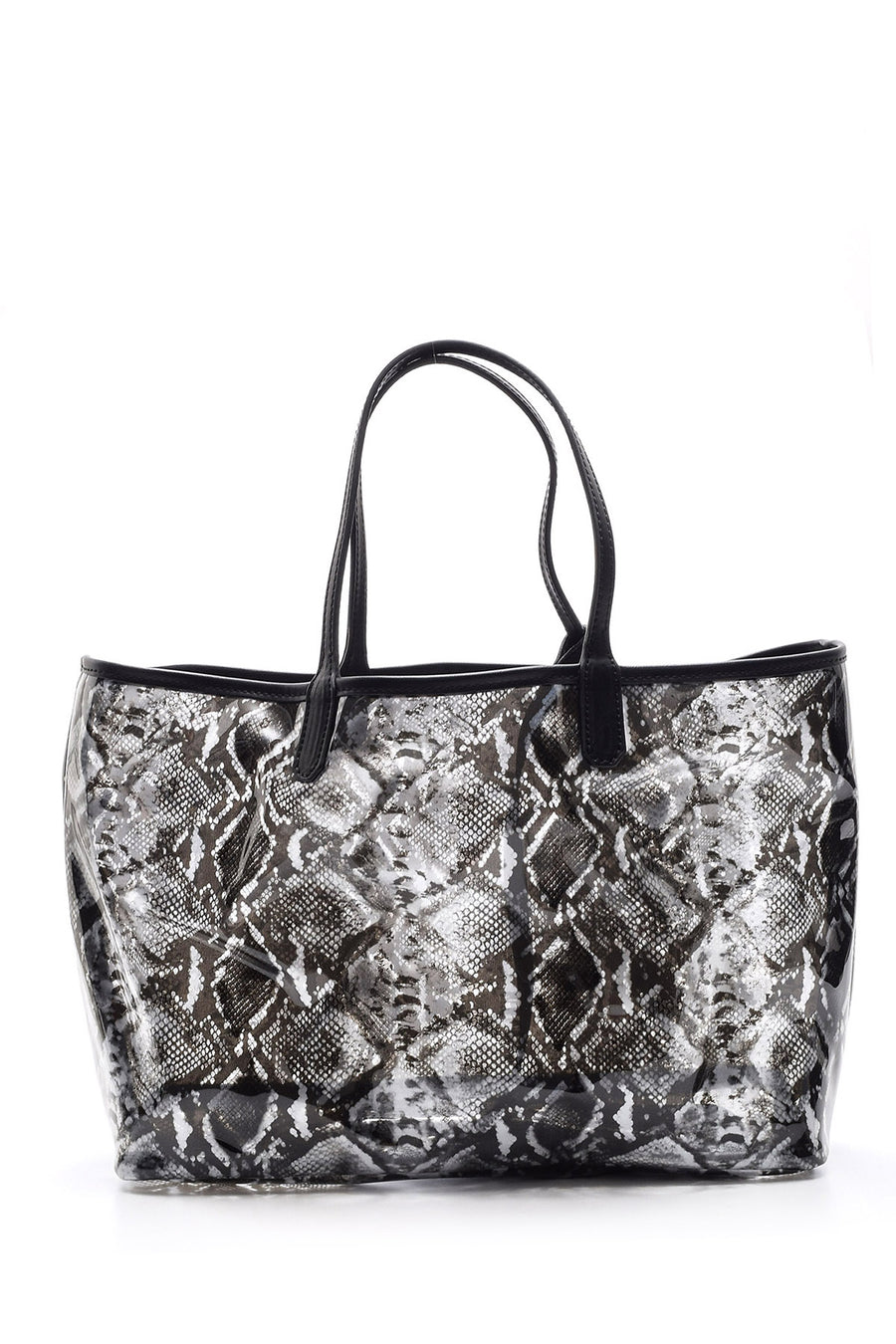 Women's Crocodile Patterned Transparent Bag