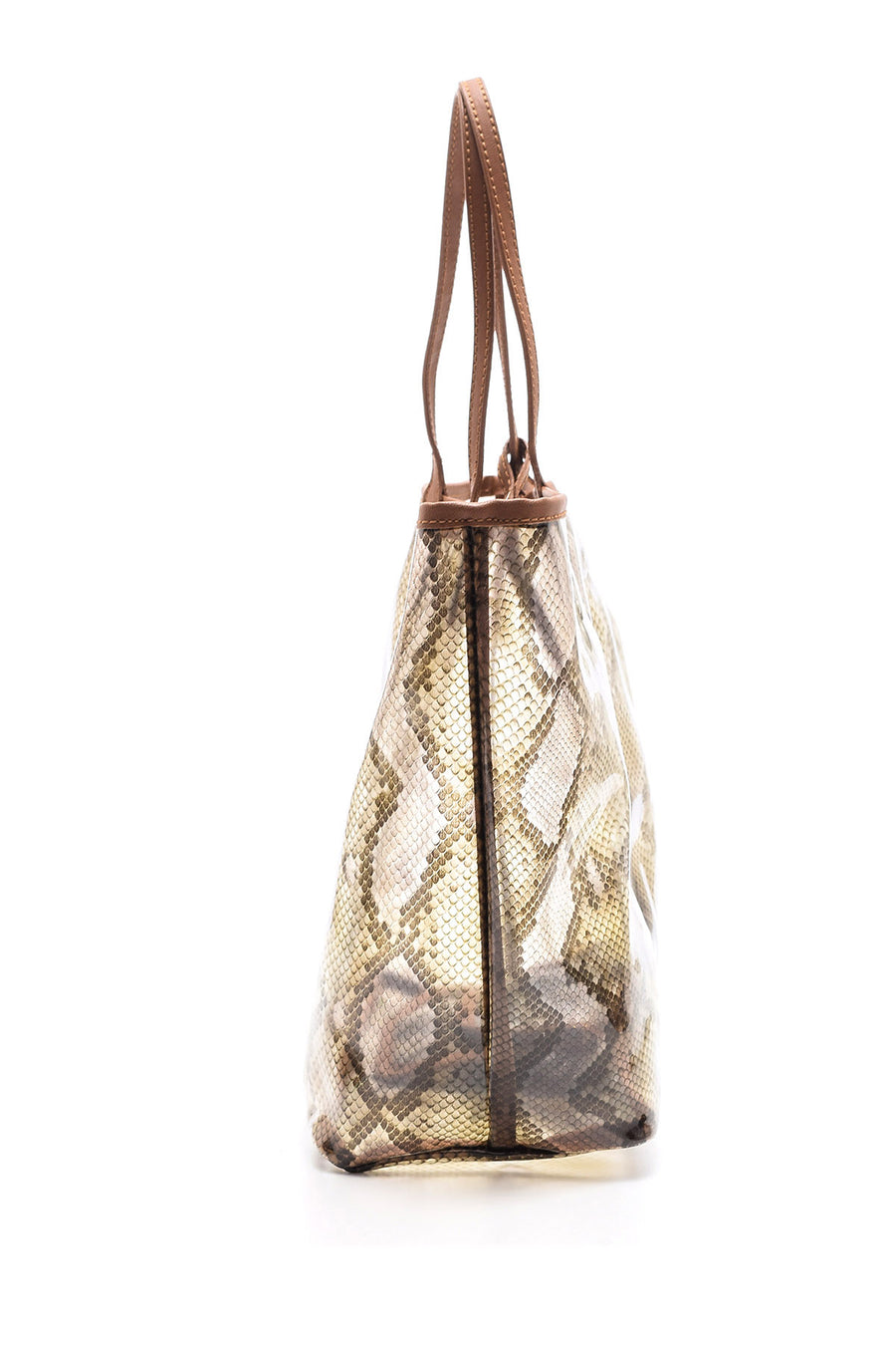 Women's Crocodile Patterned Transparent Bag