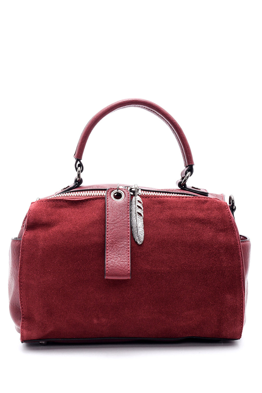 Women's Suede Detailed Shoulder Bag 19WBD266614 | Derimod