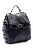 Women's Patent Leather Detailed Backpack | Derimod