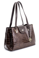 Women's Crocodile Patterned Shoulder Bag | Derimod