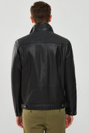 Muller Men's Black Leather Jacket | Derimod
