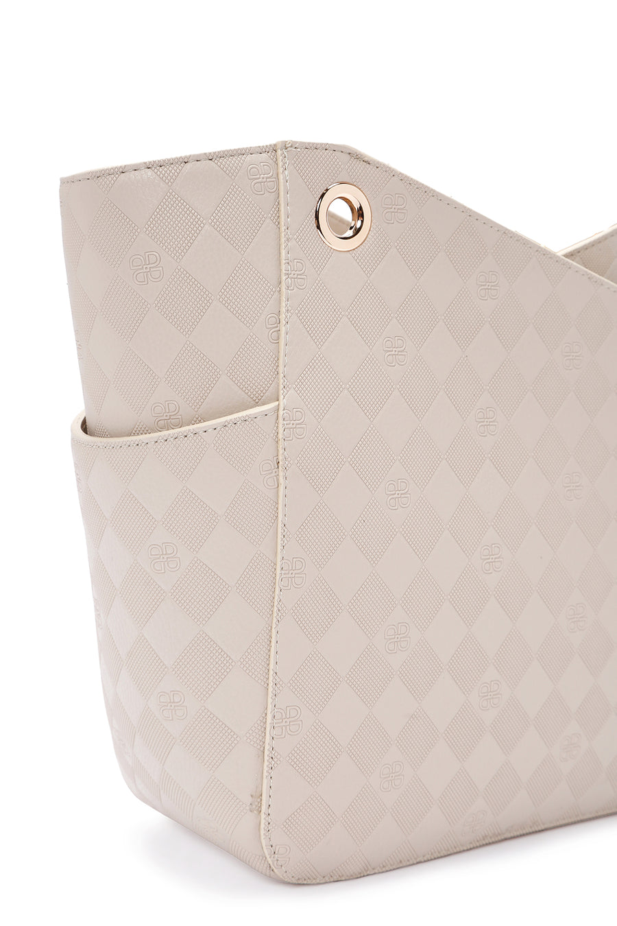 Women's Cream Printed Shoulder Bag