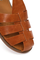 Women's Tan Ankle Buckle Sandals | Derimod