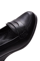 Kadın Siyah Deri Dolgu Topuklu Casual Ayakkabı | Derimod