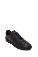 Erkek Siyah Bağcıklı Deri Sneaker | Derimod