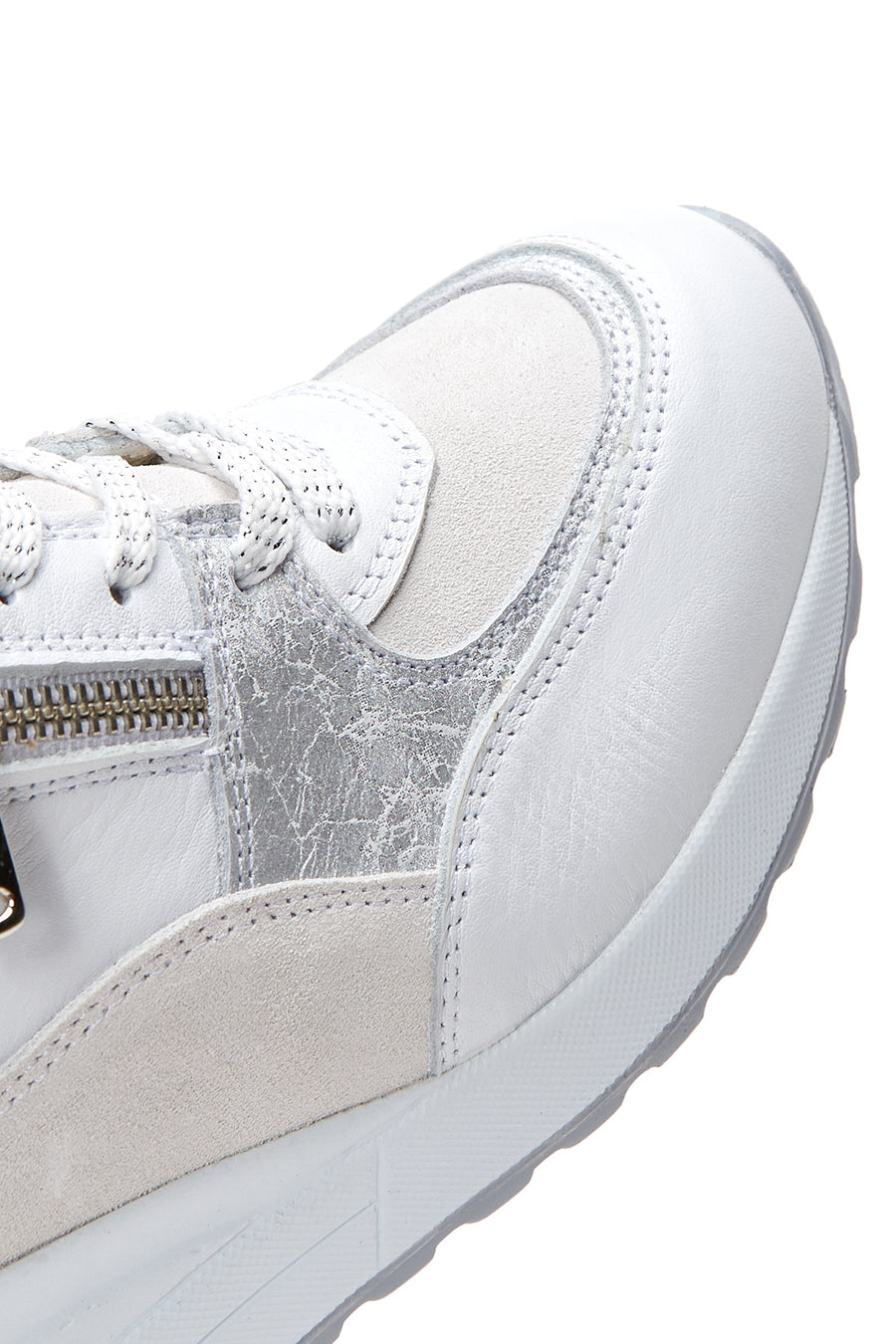 Women's Leather High Sole Sneaker