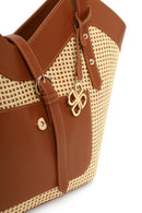 Woman Taba Wicker Shoulder Bag | Derimod