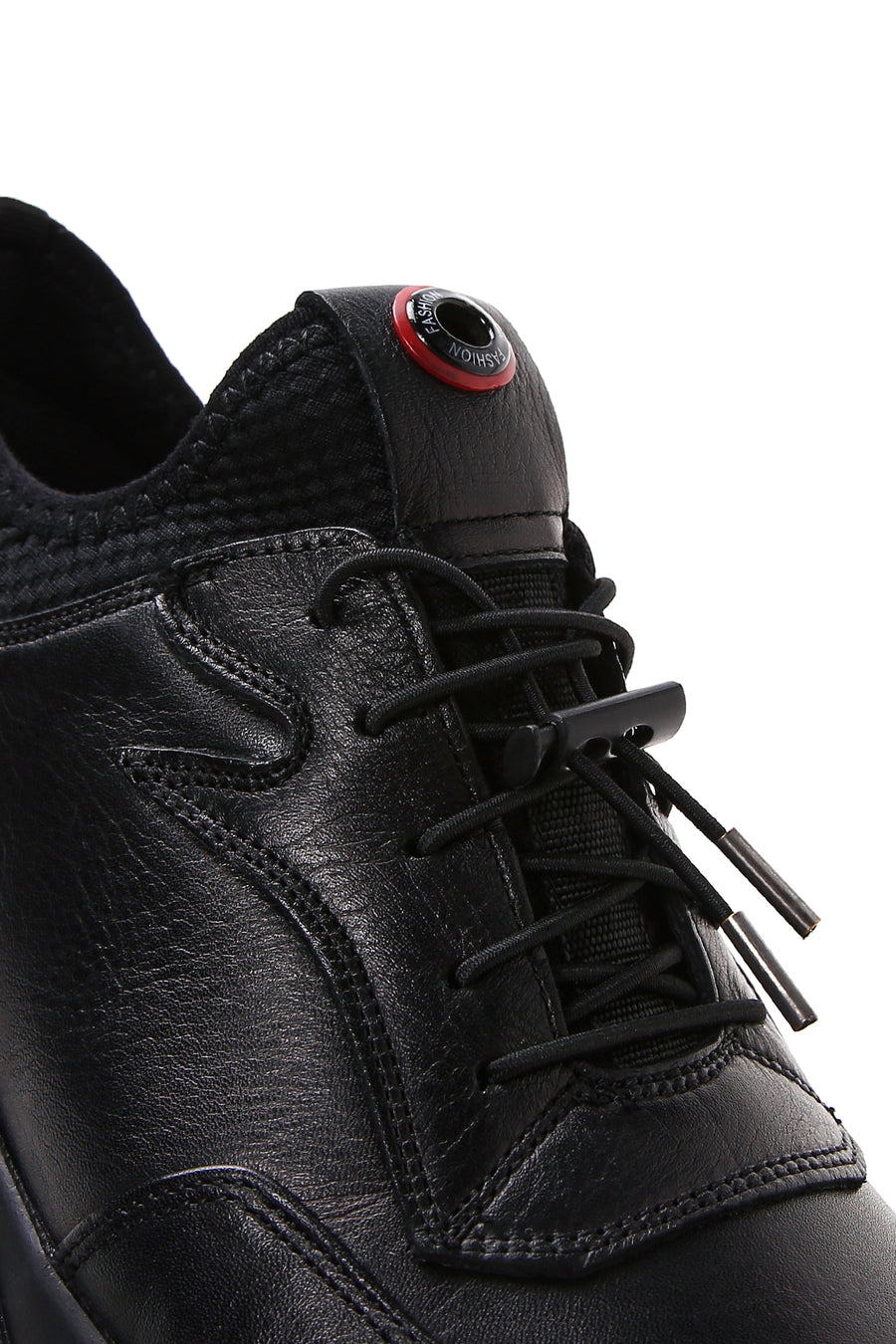Men's Black Leather Casual Shoes