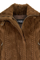 Aspen Woman Brown Teddy Jacket | Derimod