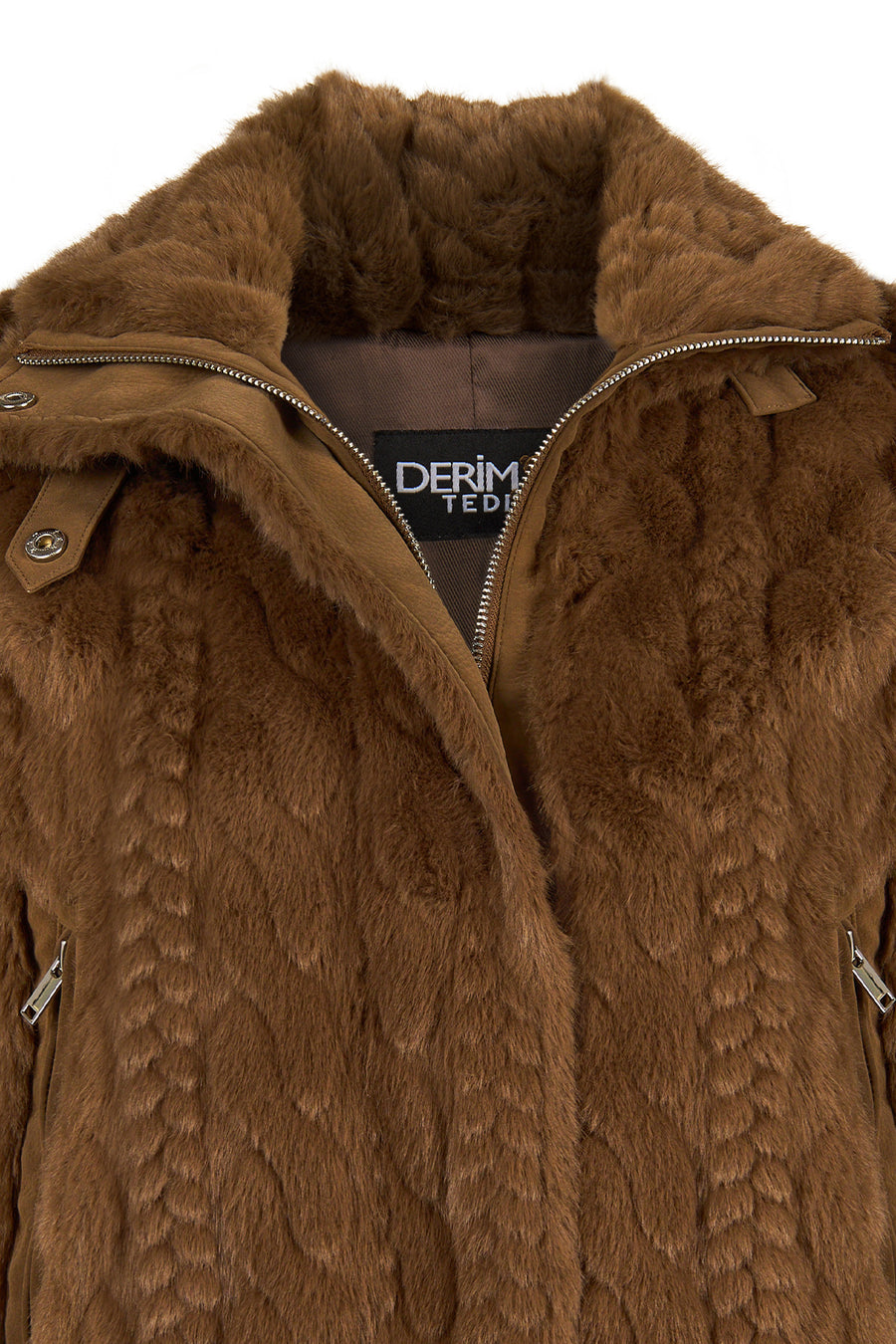 Aspen Woman Brown Teddy Jacket