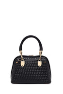 Woman Black Long-Strap Knitted Classic Shoulder Bag | Derimod
