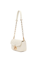 Woman Cream Long-Strap Quilted Mini Crossbody Bag | Derimod