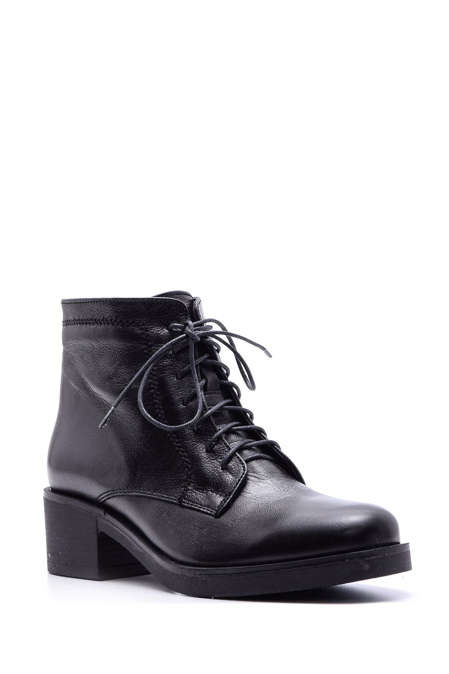Women's Lace-Up Leather Boots