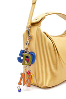 Women's Yellow Long Strap Accessory Detailed Printed Handbag | Derimod