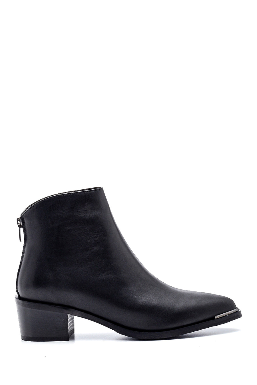 Women's Leather Classic Mid Heel Boots 21WFD280218 | Derimod