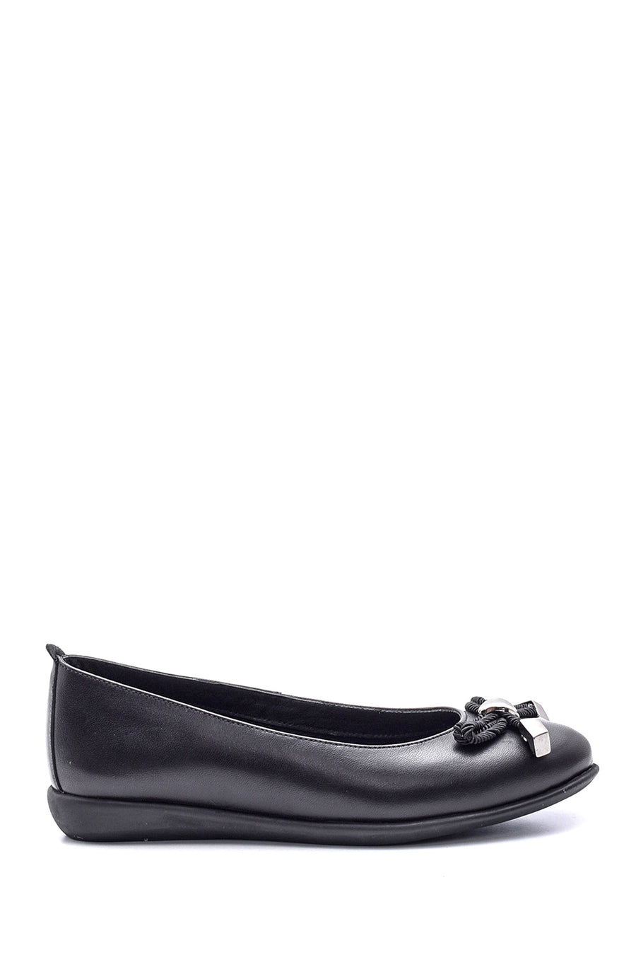 Women's Leather Ballerinas 19WFD243518 | Derimod