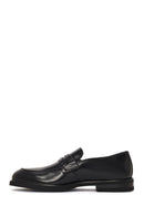 Men's Black Leather Loafer | Derimod