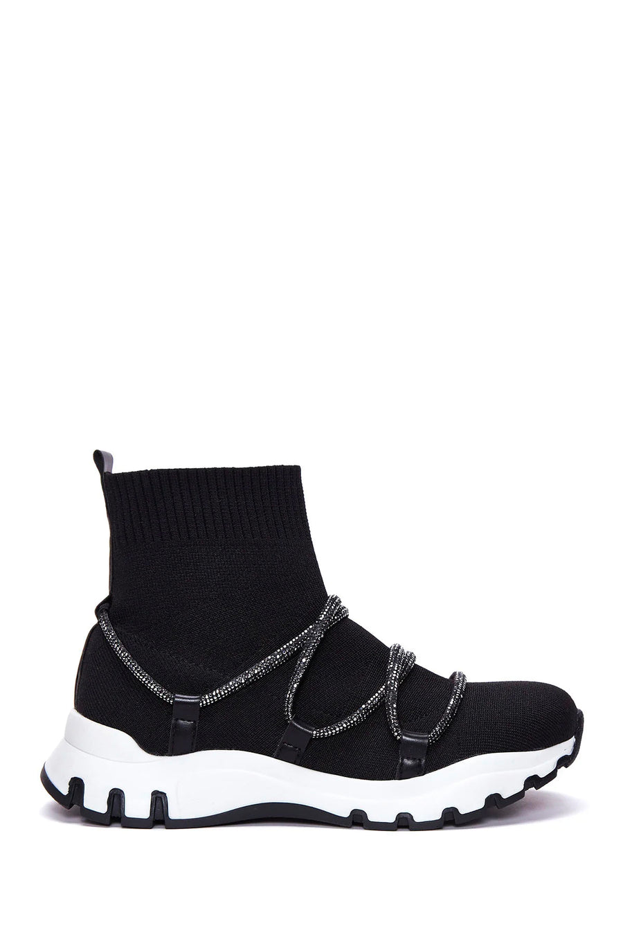 Women's Black Stone High Top Sneaker 23WFE13526F | Derimod