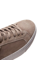 Woman Mink Lace-Up Suede Leather Sneaker | Derimod