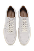 Men's Stone Color Nubuck Leather Sneaker | Derimod