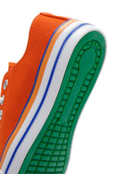 Women's Orange Fabric Sneaker | Derimod