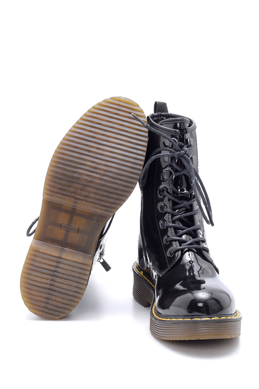 Women's Patent Leather Boots