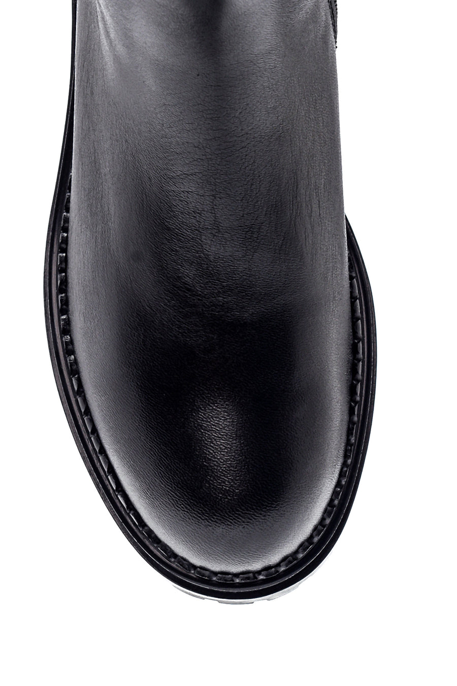 Women's Leather Casual Zipper Boots