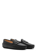 Women's Black Leather Loafer | Derimod