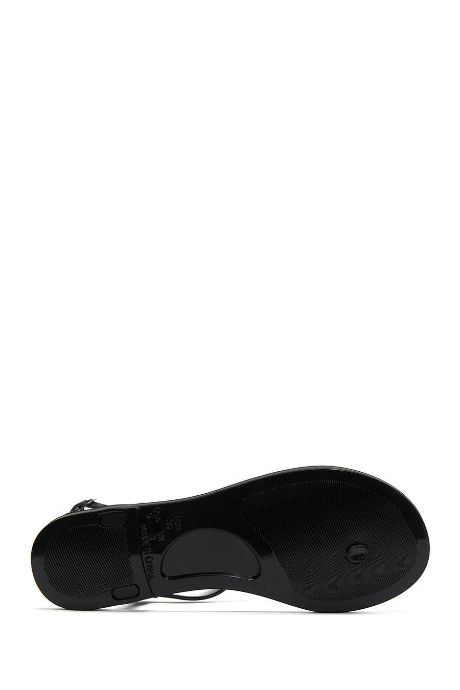 Women's Black Stone Flip Flops Sandals
