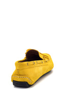 Erkek Sarı Süet Deri Casual Loafer | Derimod