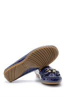 Kadın Kroko Desenli Rugan Loafer | Derimod