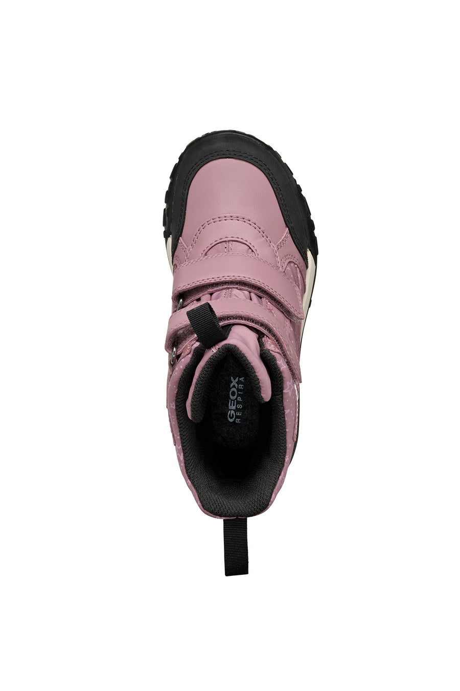 Geox Girl Pink Trekkyup Abx Banded Waterproof Outdoor Boots