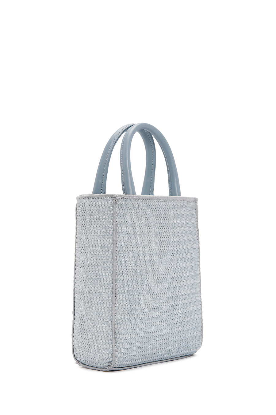Women's Blue Long Strap Straw Crossbody Bag
