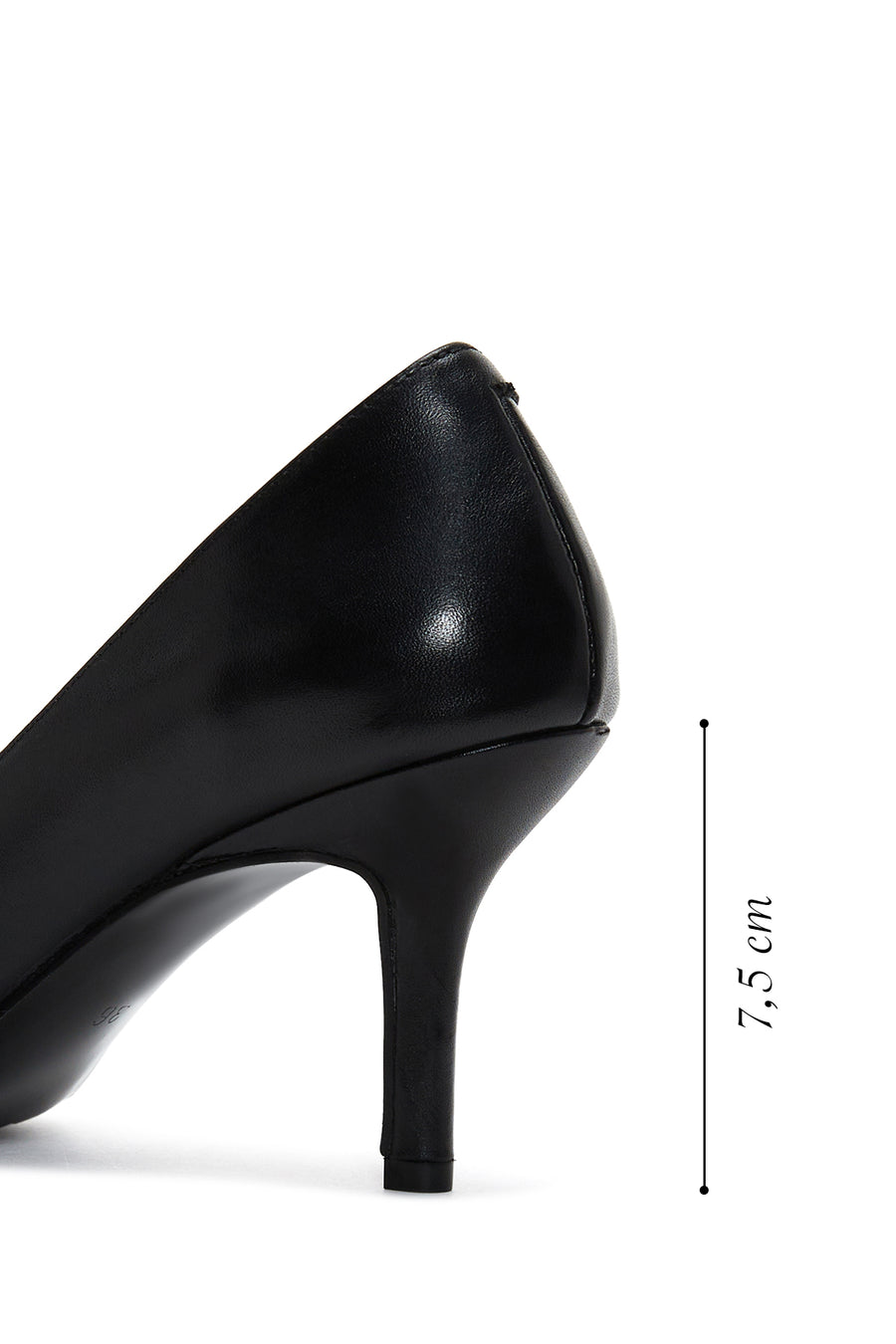 Kadın Siyah Deri Stiletto