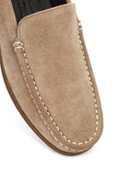 Erkek Vizon Süet Deri Casual Loafer | Derimod