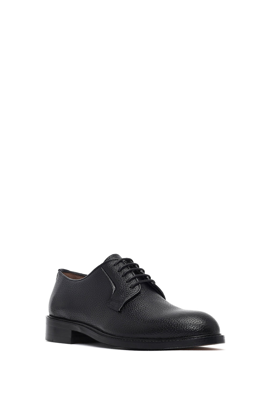 Men's Black Lace-Up Leather Classic Shoes